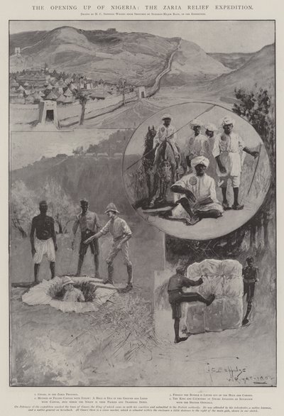 La apertura de Nigeria, la expedición de socorro de Zaria de Henry Charles Seppings Wright